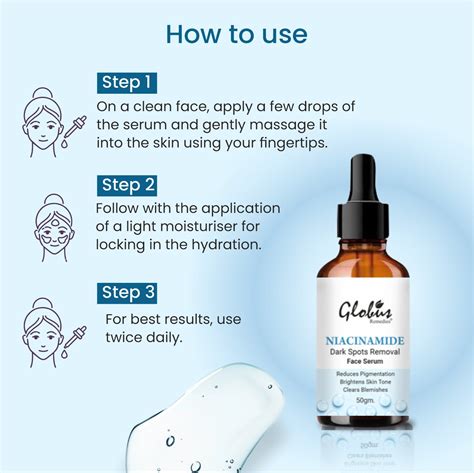 Globus Remedies Niacinamide Anti-Pigmentation Face Serum, Clarifying S ...