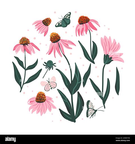 Dynamic arrangement of green leaves Stock Vector Images - Alamy