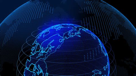 The world revolves in digital form. 1627468 Stock Video at Vecteezy