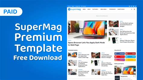 [PAID FREE]Supermag Premium Blogger Template Free Download