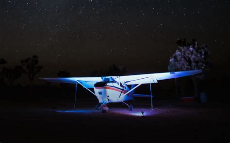 Download wallpaper 2560x1600 plane, night, backlight, dark widescreen ...