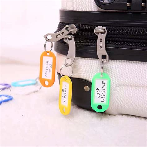 Buy Key Tags, Pack of 10 Key Tags with Labels Key Fobs ID Plastic Key ...