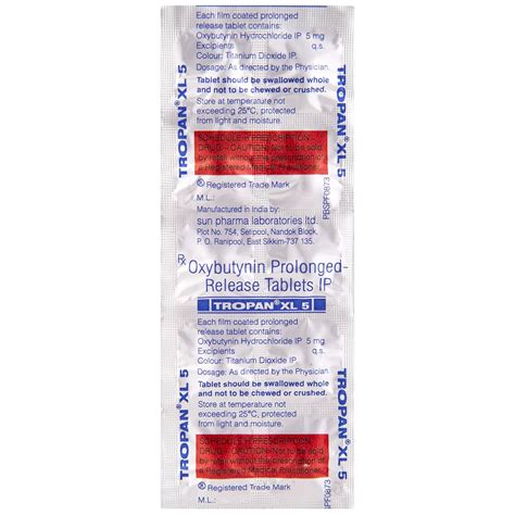 Tropan XL 5 - Strip of 10 Tablets : Amazon.in: Health & Personal Care