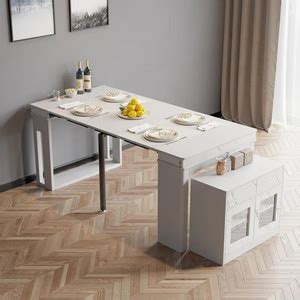 NG Decor Modern Extendable Dining Table Rectangle Sideboard with ...