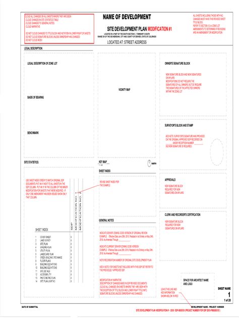 Fillable Online SDP modification template - City and County of Denver ...