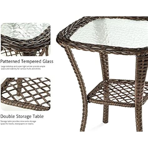 SHACERLIN SHA CERLIN 3 Pieces Patio Furniture Set, Outdoor India | Ubuy