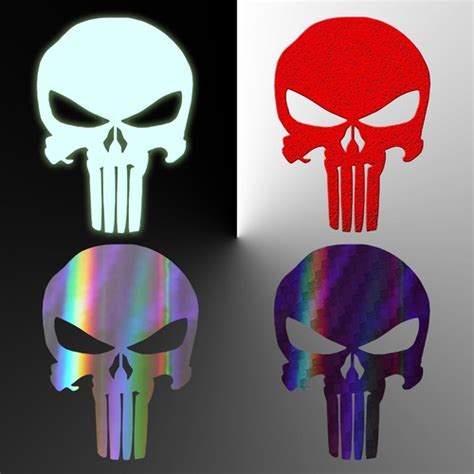 Punisher Sticker - Specialty Punisher Skull Decal | Ubuy India