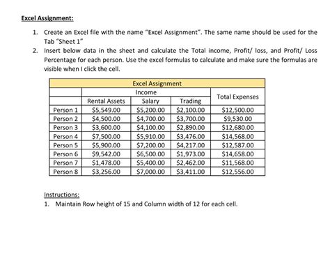 Image result for Excel Assignment 7