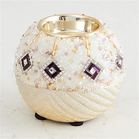 Buy Splendid Beaded Votive Holder from Home Centre at just INR 799.0