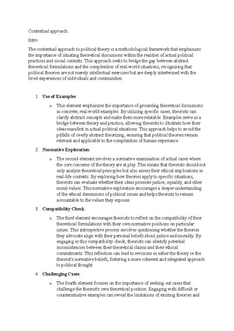 Contextual approach - This approach seeks to bridge the gap between ...