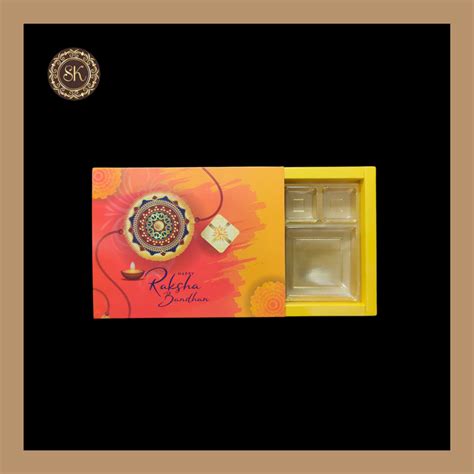 12 DC Raksha Bandhan Box | Yellow Cavity Box | Chocolate Box | Gift Bo ...