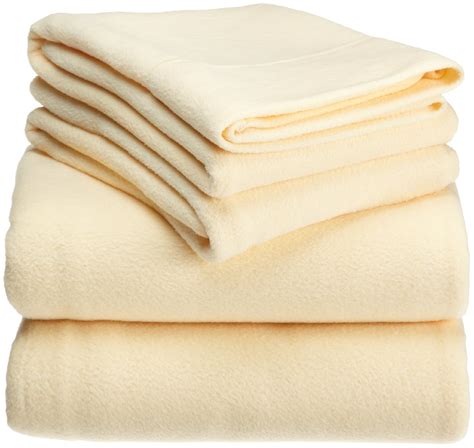 Buy Microfleece 100-Percent Polyester Full Sheet Sets, Butter Online at ...