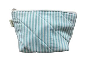 Pretty Women Cosmetic Pouch/Travel Pouch (B, Blue Strip) : Amazon.in ...