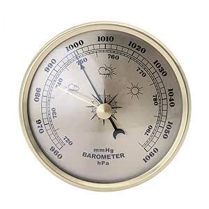 ATORSE 3x3.5'' Aneroid Barometer mmHg/Hpa Indoor Outdoor Wall Hanging ...