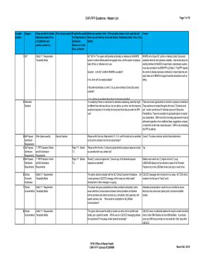 Fillable Online EHR RFP Questions - Master List Fax Email Print - pdfFiller