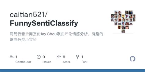 GitHub - caitian521/FunnySentiClassify: 网易云音乐周杰伦Jay Chou歌曲评论情感分析，有趣的歌曲分类小实验