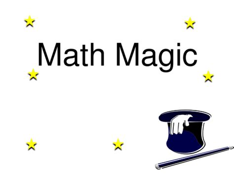 Image result for Math Magic Tricks
