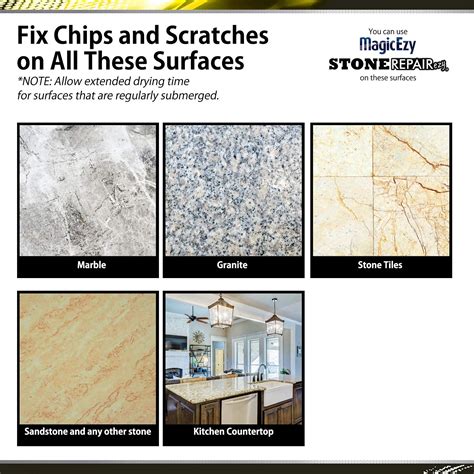 MagicEzy Stone RepairEzy (Beige Kit): Travertine, Limestone, Granite ...