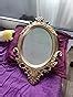 Buy ABOUT SPACE Antique Wall Mirror - Ornate Elliptical Design with ...