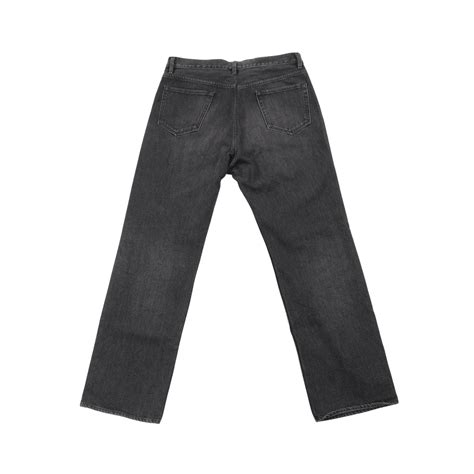 AURALEE WASHED HARD TWIST DENIM PANTS - pharmaexcel.in
