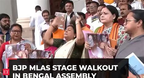 BJP MLAs stage walkout in Bengal Legislative Assembly - The Economic ...