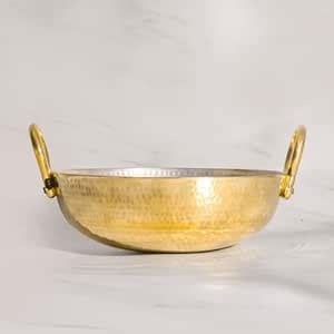 Healthsmith - Pure Brass Kadai for Cooking with Handles - Strong ...