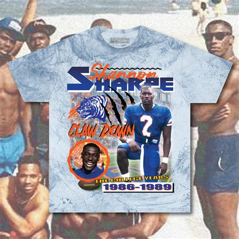 Shannon Sharpe "The College Years" Homage Tee - Savannah State [SSU ...