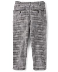 Boys Plaid Woven Dress Pants - Winter Wonderland - BLACK | Gymboree