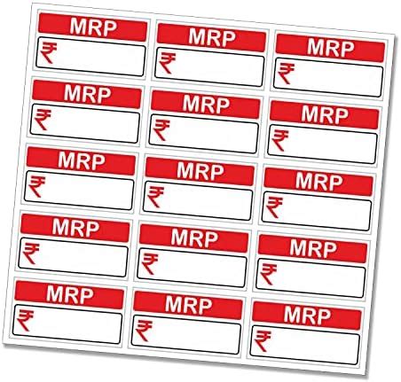 NPLABEL MRP Stickers for General Use - 37X20mm, Long Life and Generally ...