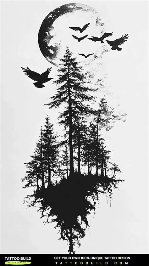 Image result for Monster Tree Tattoo Drawing