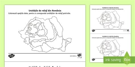 Forme de relief de colorat | Resurse Twinkl România