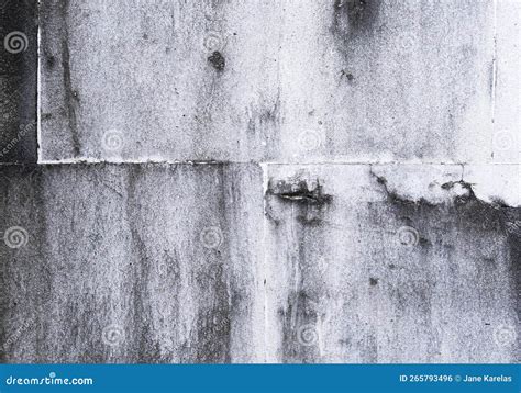 White Concrete Wall with Black Mildew Stains Grunge Background Texture ...