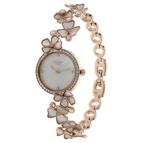 Buy Online Titan Raga Moonlight White Dial Analog Metal Strap Watch for ...