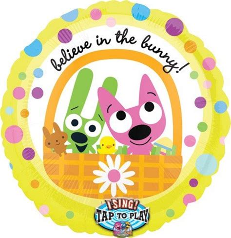 28" Sing-A-Tune Hoops & Yoyo Easter Balloon : Amazon.in: Toys & Games