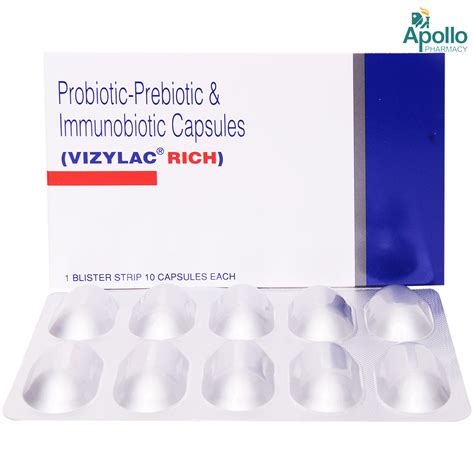 Vizylac Rich Capsule 10's Price, Uses, Side Effects, Composition ...