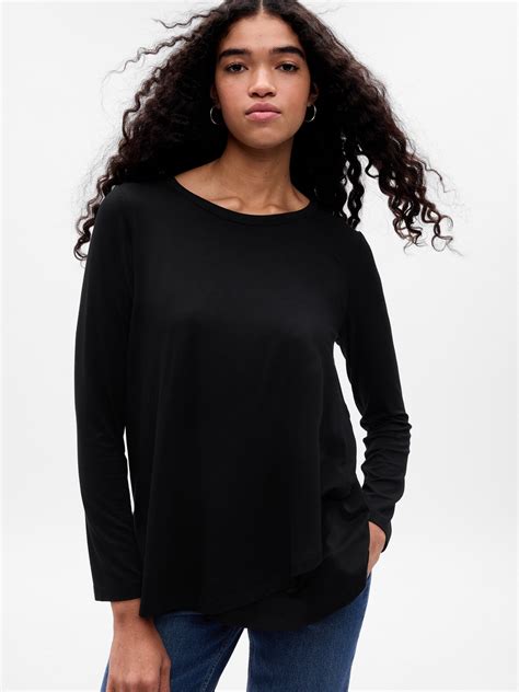 Maternity Double-Layer Nursing T-Shirt | Gap