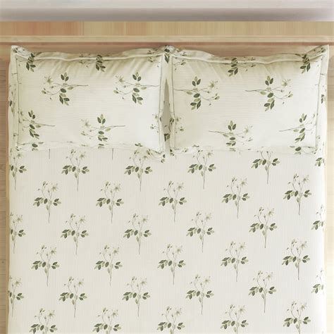 Buy Ezra Meadow Cotton 144TC Floral Print 3Pcs King Fitted Bedsheet Set ...