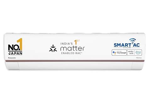 Panasonic 1.5 Ton 5 Star Wi-Fi Inverter Smart Split AC (Copper, 7 in 1 ...