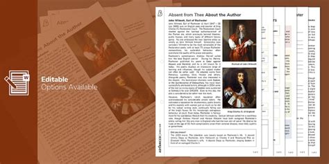 Absent from Thee A Level Revision Worksheet Beyond: Advanced