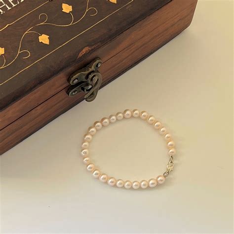 Shop 5mm White Round Pearl Bracelet - CherishBox – CherishBox Real ...