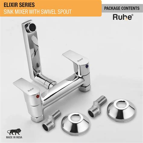 Elixir Wall Mount Kitchen Sink Mixer Tap with Swivel Spout – Ruhe