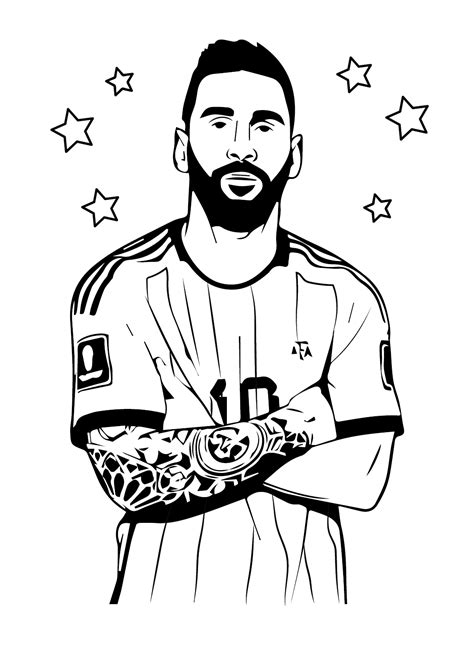 Coloring Pages Lionel Messi