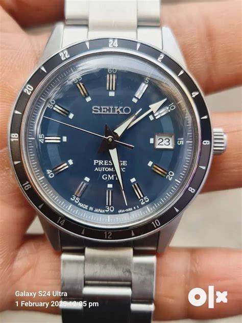 Seiko presage gmt automatic with box tissot rado oris omega cartier ...