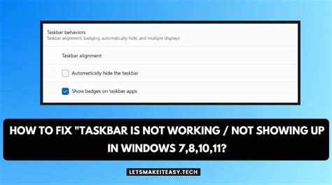 Fix Taskbar Not Working 的图像结果