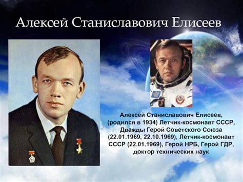 Легендарные космонавты СССР презентация, доклад