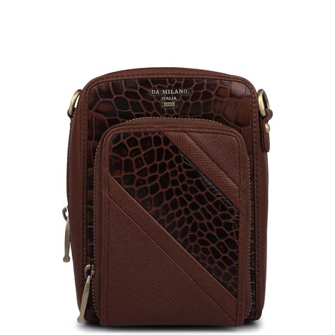 Croco Franzy Leather Men Sling - Date – Da Milano