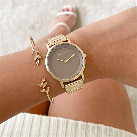 Joker & Witch Adrena Gold Watch Bracelet Stack For Women