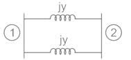The Ybus matrix of a two-bus power system having two identical parallel ...