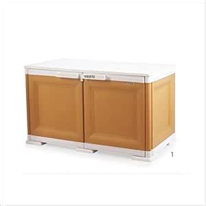 ARISTO Storage Cabinet, Brown, Large, Rectangular, 16.53 x 30.7 x 18.5 ...