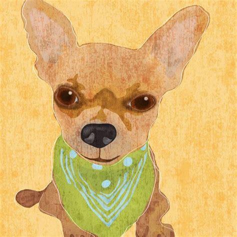 Oopsy Daisy Barkley and Wagz Chihuahua by Julie Bluet Canvas Wall Art ...